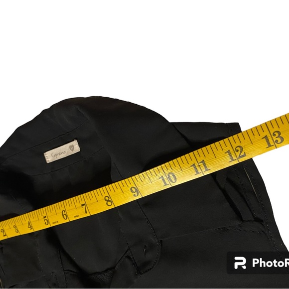 Halter Cut Sleeveless Sheer Black Top - Picture 6 of 11